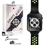 Smartwatch C5 Bluetooth, SIM, IP52 Πράσινο